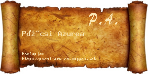 Pócsi Azurea névjegykártya